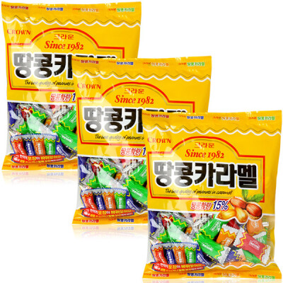 Crown Confectionery 5400 Peanut Caramel 324g x 3 pcs