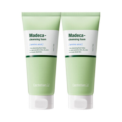 15%+10% Duplicate) Madeca Amino Acid Cleansing Foam 160g 2pcs