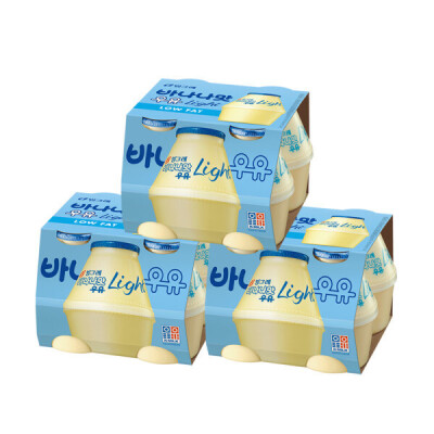 Banana Milk Light (Bottle) 240ml x12