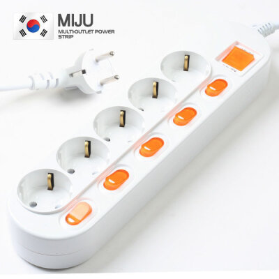 Korean/Multi Plugs/1.5M/Home Electronic Appliances/Office/Computer/Industrial/Electricity