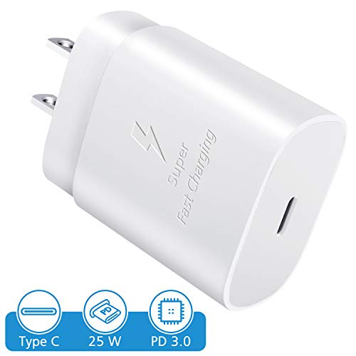 USB C Wall Charger-PD 25W Type C Fast Charging Block Power Adapter for iPhone 11 Pro Max Xs Max XR X 8 Plus, iPad Pro, Samsung Galaxy Note10 S10+ S20 S9 S8, Google Pixel 2 4 3a XL, LG and More
