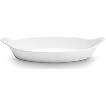 Pillivuyt Porcelain 8-1/2-by-5-Inch Oval-Eared Dish
