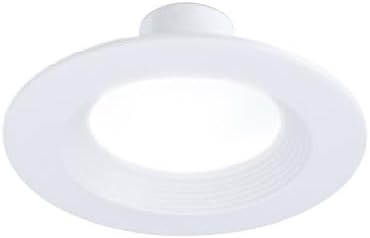 Signify Lightolier LED Retrofit Downlight, 6 inch Round, 900 Lumen, 10 watts, 3000K Color Temp, 120V, White