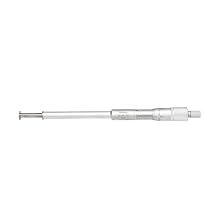 Mitutoyo 146-232 Groove Micrometer, 0-1" Range, 0.001" Graduation, 0.0004" Accuracy, 0.5" Flanged Anvil, Non-Rotating Spindle, Dual ID/OD Vernier Scale, Ratchet-Stop, Satin Chrome Finish