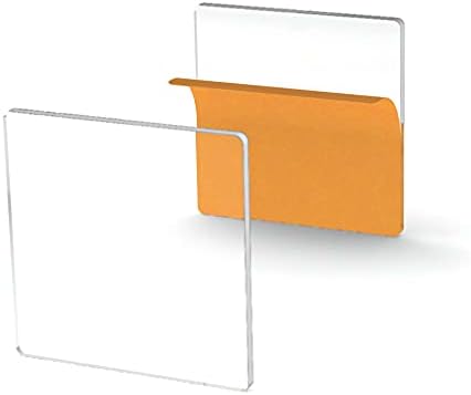 25 Acrylic Square Sheets, Clear, 0.5" x 0.125" Thick, Industrial Grade