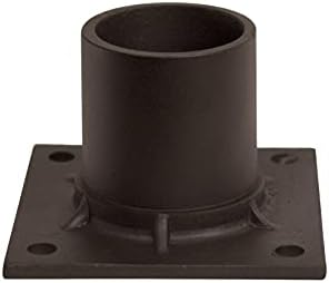 Solus S347 Pier Mount Adapter for Outdoor Stub Posts Aluminum Base for Surface Mounting Made in USA, Bronze