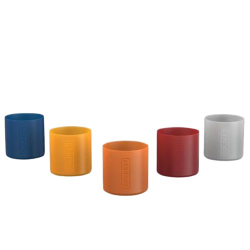 Coldest Limitless Tumbler Boots 5-Pack - Protective Silicone Boot Sleeves for 36oz & 46oz Water Bottle - Anti-Slip Bottom, Avoid Scratches, Dishwasher Safe - Fits Most Cup Holders - Cup Accessories