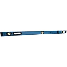 Ox Trade 24 inch Magnetic I Beam Level with Magnet Base - Aluminum 2ft Body I-Beam with Protective End Caps - Triple Vial Level for Plumb and 45 Degrees for Construction and Plumbing OX-T501724