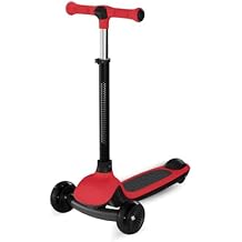 3 Wheel Kick Scooter for Kids, Adjustable Height Foldable Toddler Scooter, Stable Lean-to-Steer Wide Standing Board Scooters