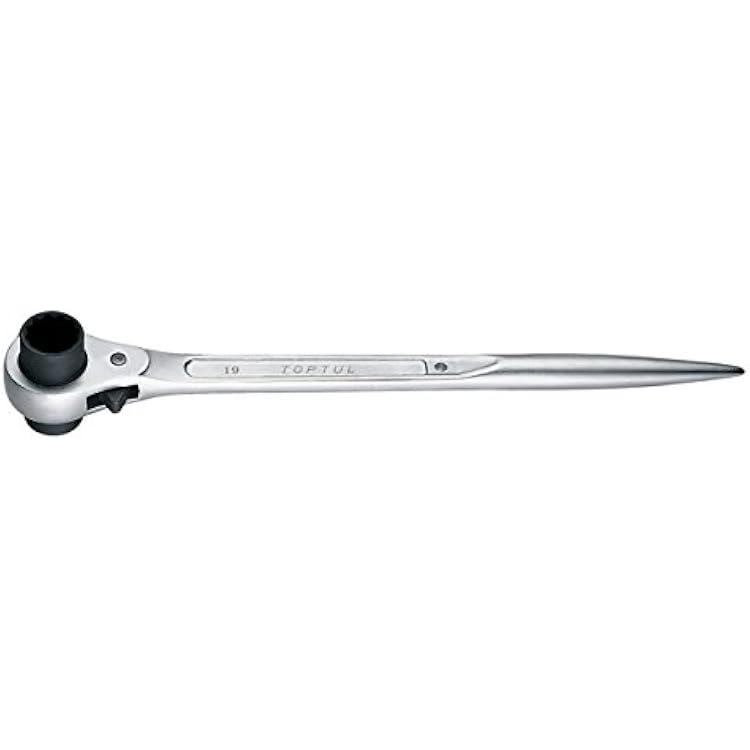 Toptul Double socket ratchet wrench 19x22mm 34x78 Scaffold Wrench