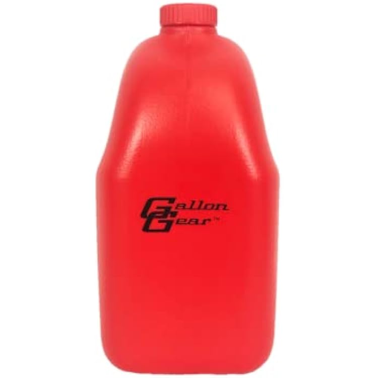 Gallon Gear HALF-GALLON LARGE WATER BOTTLE | BPA-FREE PLASTIC | REUSABLE WATER JUG | HYDRATION WATER BOTTLE FOR MEN & WOMEN | GYM, SPORTS, TRAINING & FITNESS RED
