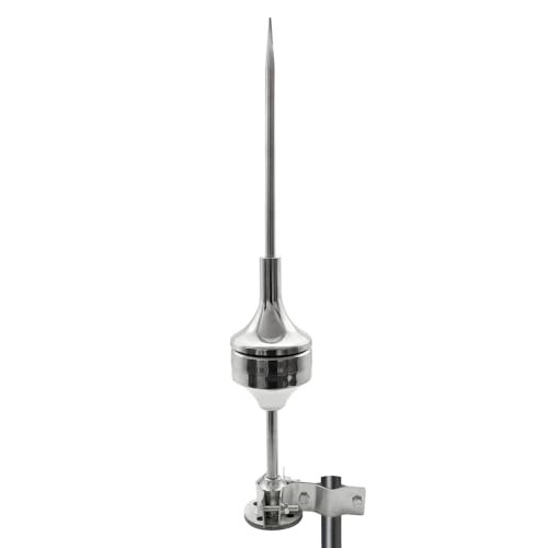 Lightning Rod,Stainless Steel Lightning Rod Device Three-Spike Detachable Lightning Protection Equipment System Great for Pole Top House Tower Tank Roof Safety