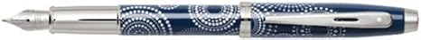 Sheaffer 100 Pattern Collection Gloss Blue Medium Point Fountain Pen - SH-9270-0