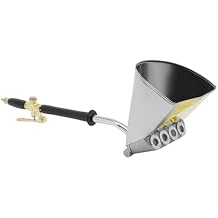 4 Jet Pneumatic Cement Stucco Sprayer Gun, Mortar Plaster Texture Hopper Sprayer for Ceiling, Automatic Air Paint Tool with 1.32 Gal Capacity