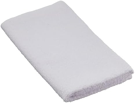 Cubii Health Terry Cloth Towels, 16" x 27", Pack of 12, White, Clinical Terry Towels, Cleaning Wash Cloth for Disinfecting Hospital Supplies and Surfaces, Machine Washable Commercial Grade Rag, 12/PK