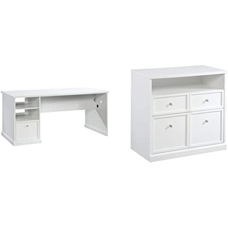 Sauder Pro Series Craft TablePantry cabinets, L: 65.98 x W: 32.05 x H: 30.00, White Finish