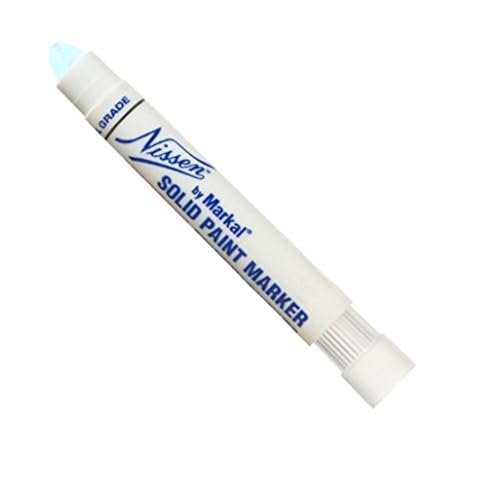 Markal 28770 Quik Stik Oily Surface Mini Marker, White Color, Marks Through Oily & Wet Surfaces, Dries in Less Than One Minute. The Mini Size Durable Barrel Utilizes Easy Grip Airtight Clip Cap