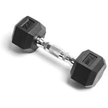 York Barbell Rubber Hex with Chrome Ergo Handle