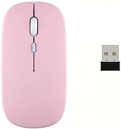 Bluetooth fare, şarj edilebilir hafif kablosuz fare, MacBook Pro/Air/Android/iOS tablet/dizüstü bilgisayar/PC/Mac/bilgisayar (Rose Gold)