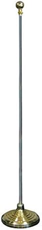 Flags Importer 8ft Flag Pole (Ball Top) & Gold Base Bundle Kit