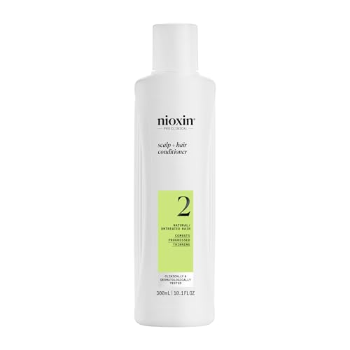 NIOXIN System 2 Scalp  Hair Thickening Conditioner for Natural Hair with Progressed Thinning | Boost Hair Density with Niacinamide & Biotin | Refreshed Scalp with Healthy Shine