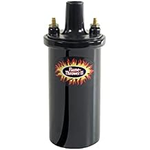 Pertronix 45111 Flame-Thrower II Ignition Coil, 45,000 Volt 0.6 Ohm, 12 Volt, Black Epoxy