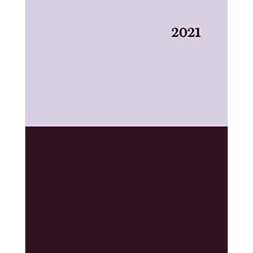 Pressier 2021 Planner: Weekly and Monthly Planner. January to December 2021, 8 x 10, Large Purple Semi Paperback November 17, 2020