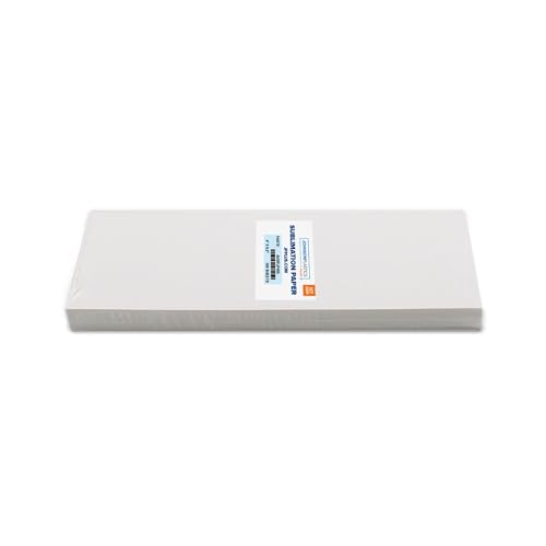 JPPlus Premium Sublimation Paper 117gsm, 100 Sheets Multipurpose High-Release Dye Sublimation Paper for Hard & Soft Substrates, Fast Dry, Vibrant Color USA Made - 4 x 9.5
