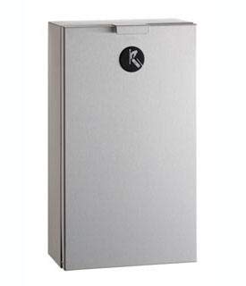 Choice Builder Solutions Bobrick B-35139 TrimLineSeriesTM Surface Mounted Sanitary Napkin Disposal, Stainless Steel, 8-1/16 W x 14-1/8 H x 4-1/2 D
