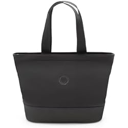 Bugaboo Changing Bag, Nappy Bag with Easy Access Pockets, Insulated Bottle Holder, Changing Mat and 3 Clutches, in Midnight Black