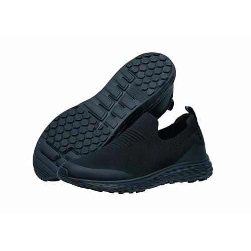 Shoes for Crews Womens Slip-Resistant Slip-On Work Sneakers - Comfortable, Non-Slip Work Shoes for Women in Food Service, Healthcare, Hospitality - Everlight