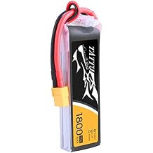 TATTU 11.1V 1800mAh 75C 3S LiPo Battery Pack with XT60 Plug for RC Helicopter Airplane Drones FPV