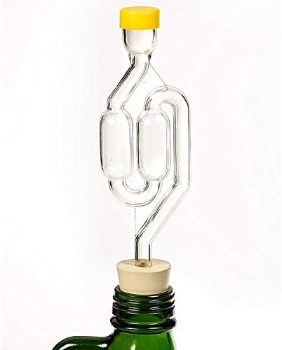 S-Shaped Airlocks & Stoppers for Fermenting, 4-Pack Set for Home Brewing, Pickling and Canning, Easy-to-Use Airlock Kit