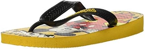 Havaianas Kids Disney Stylish Flip Flop Sandal, Mustard, 1112 M US Little Kid