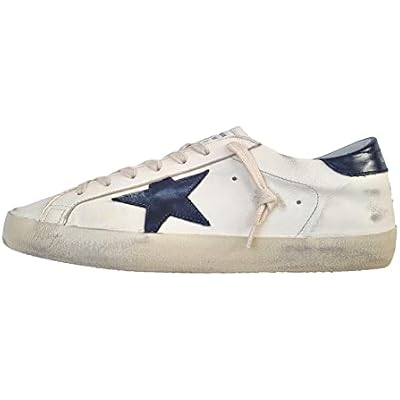 Golden Goose Super-Star Sneakers - BeigeBlue Leather