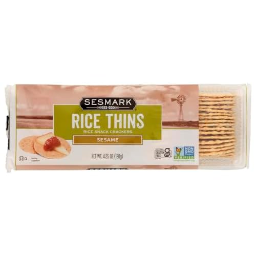 Sesmark Rice Thin Sesame, 4.25 Oz, Pk- 12