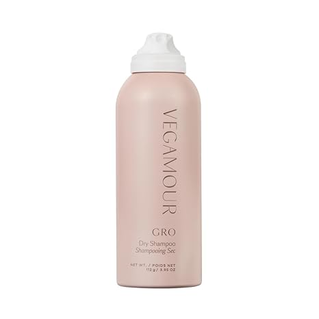 VEGAMOUR GRO Dry Shampoo, Volumizing Dry Shampoo Spray Formulated Without Benzene, Supports Thicker Fuller Looking Hair, Natural Citrus Scent