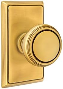 Emtek Privacy Set, Rectangular Rosette, Norwich Knob, French Antique US7