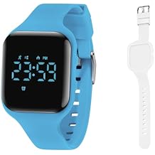 A ALPS LightBlue Square Watch Plus White Square Strap