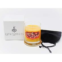 Orange Candle - 8.5 Oz Luxury Scented Soy Jar Candle - Long Lasting Candle- Hand Poured in USA