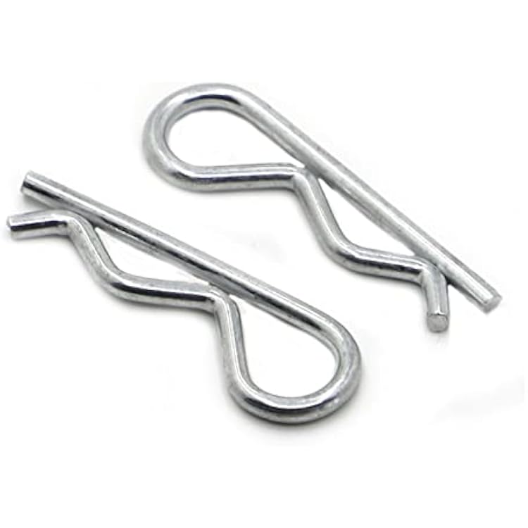 HIDIZ M1 M1.2 M1.6 M1.8 M2 M2.5 M3 M3.5 M4 M5 Galvanized Steel R-Shaped Spring Split Pin Fastener Size : M5x100 2pcs