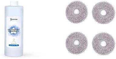 Bundle of ECOVACS Multi-Surface Floor Cleaning Solution*1L and Washable Mopping Pads*4