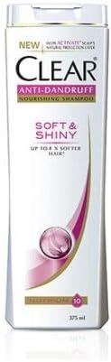 CLEAR Women Soft & Shiny Anti-Dandruff Shampoo 3X400ML/13.52Oz