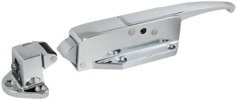 Kason 0058 Safeguard Radial Latch and Flush to 1/4" Roller Strike, Polished Finish, 10058L05021_10059005001