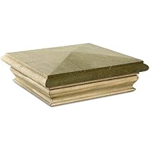Woodway Pyramid Post Cap, fits 5.5" Post, in Pine, Pack of 8, for Exterior Application