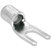 STU-6Y25 Un-Insulated Spade Terminal 25 Pack (#6 Stud, 12-10 Gauge)