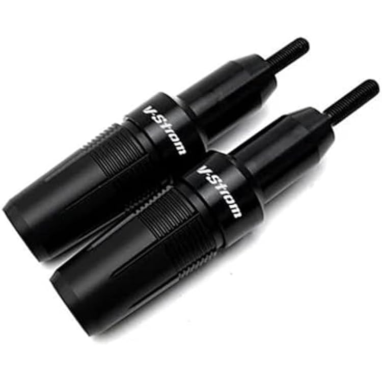for Suzuki VStrom V Strom 250 650 1000 1050 XT DL Motorcycle Accessoires Falling Protection Exhaust Slider Crash Pad Slider Engine Color : Black, Size : 2