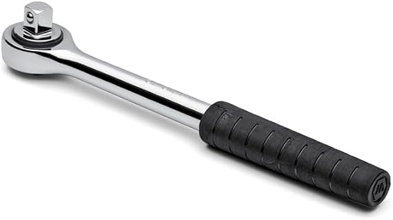 Wright Tool 3430 3/8" Drive Ratchet with 1/4" Drive Ratchet Handle Silver