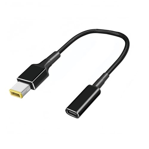 100W PD USB Type C Female Input to Slim Tip Output Power Charging Cable, USB C to Slim tip Cable for Thinkpad E440 E450 E550 E560 T430 T440 T440S Yoga 13 Yoga 11S