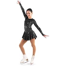 # 150 / Italy Hand-Made/Figure Ice Skating Dress/Sz: S, Black